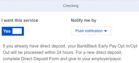 Early Pay | Opt In | OneUnited Bank