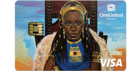 Queen Holographic Tap to Pay Visa Debit Card | OneUnited Bank