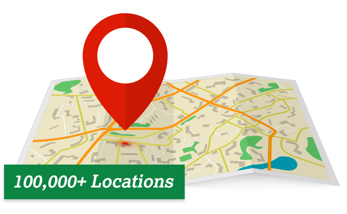 Access to Over 100,000 Locations Nationwide