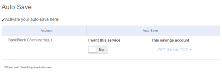 Activate your auto-save here! AutoSave I want this service.