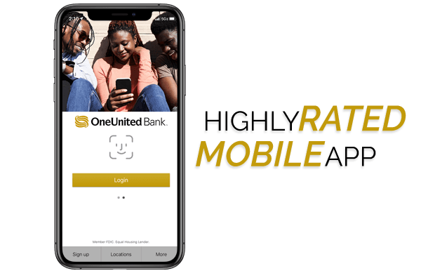 Highly Rated Mobile App | OneUnited Bank