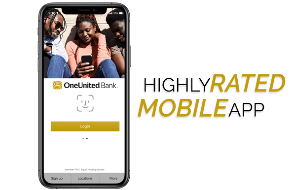 Highly Rated Mobile App | OneUnited Bank