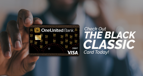 One united bank black classic credit card.