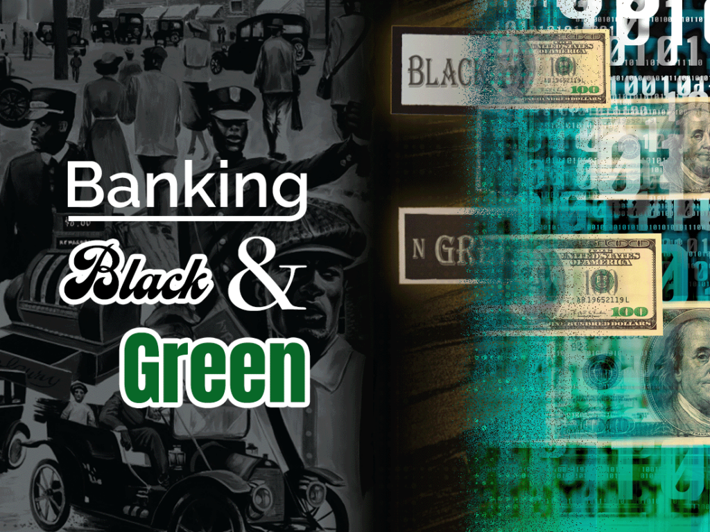 Banking black & green.