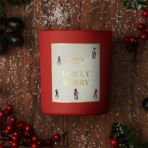 Holly berry scented candle.