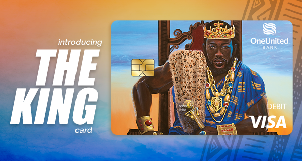 The king visa card with an image of a king.