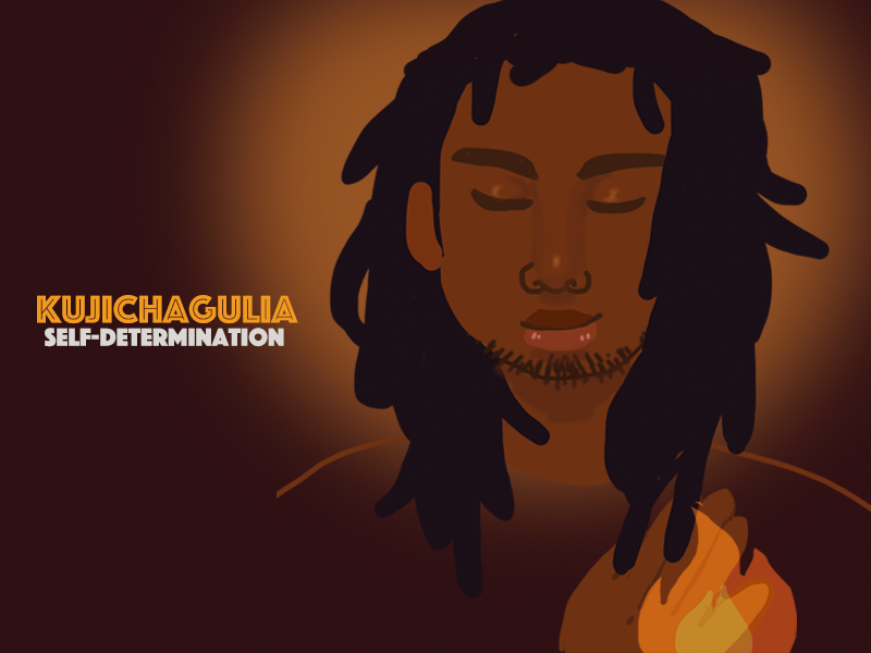 The cover of kuchagua's self-determination.