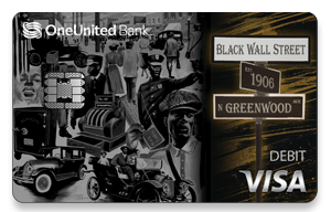 One united black wall street visa.