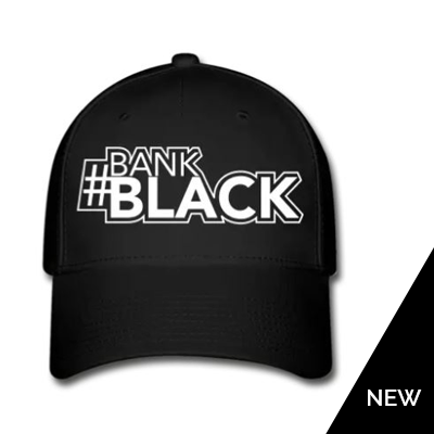 Bank black baseball cap.