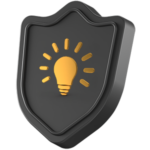 Icon Shield Lightbulb