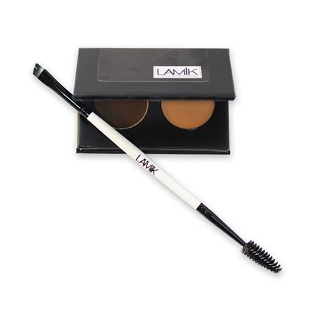 A brow brush and brow pencil in a box.