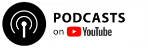 Podcasts on youtube logo.