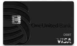 One united bank visa debit card.
