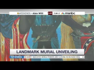 Nbc news - landmark mural unveiling.