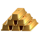 pile of gold bars icon