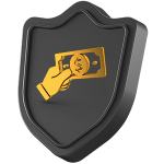 Icon Shield Hand Dollar