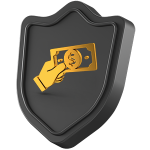 Icon Shield Hand Dollar