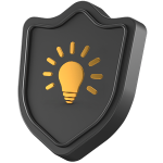 Icon Shield Lightbulb